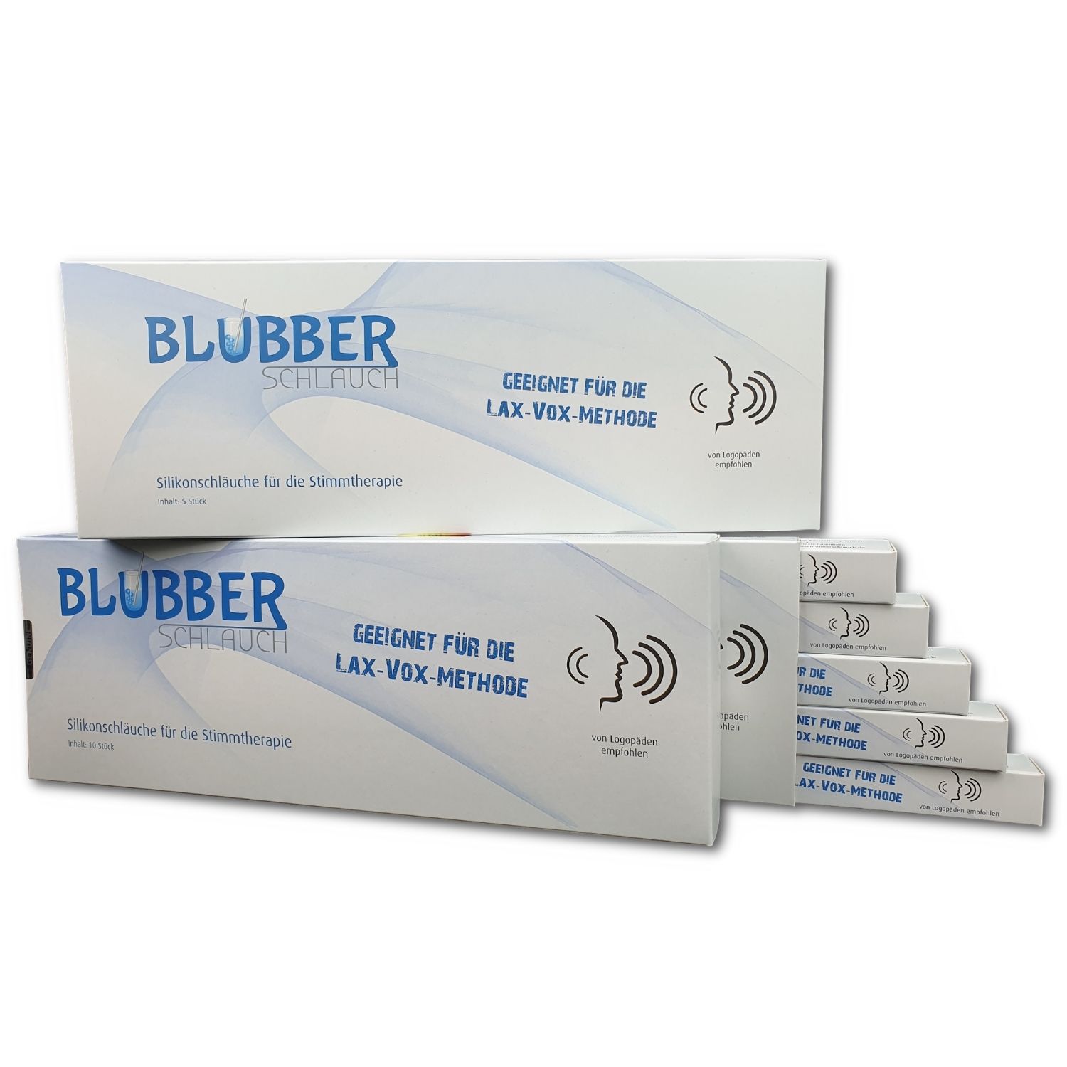 Blubberschlauch - Silikonschlauch für die Stimmtherapie, 25er Pack